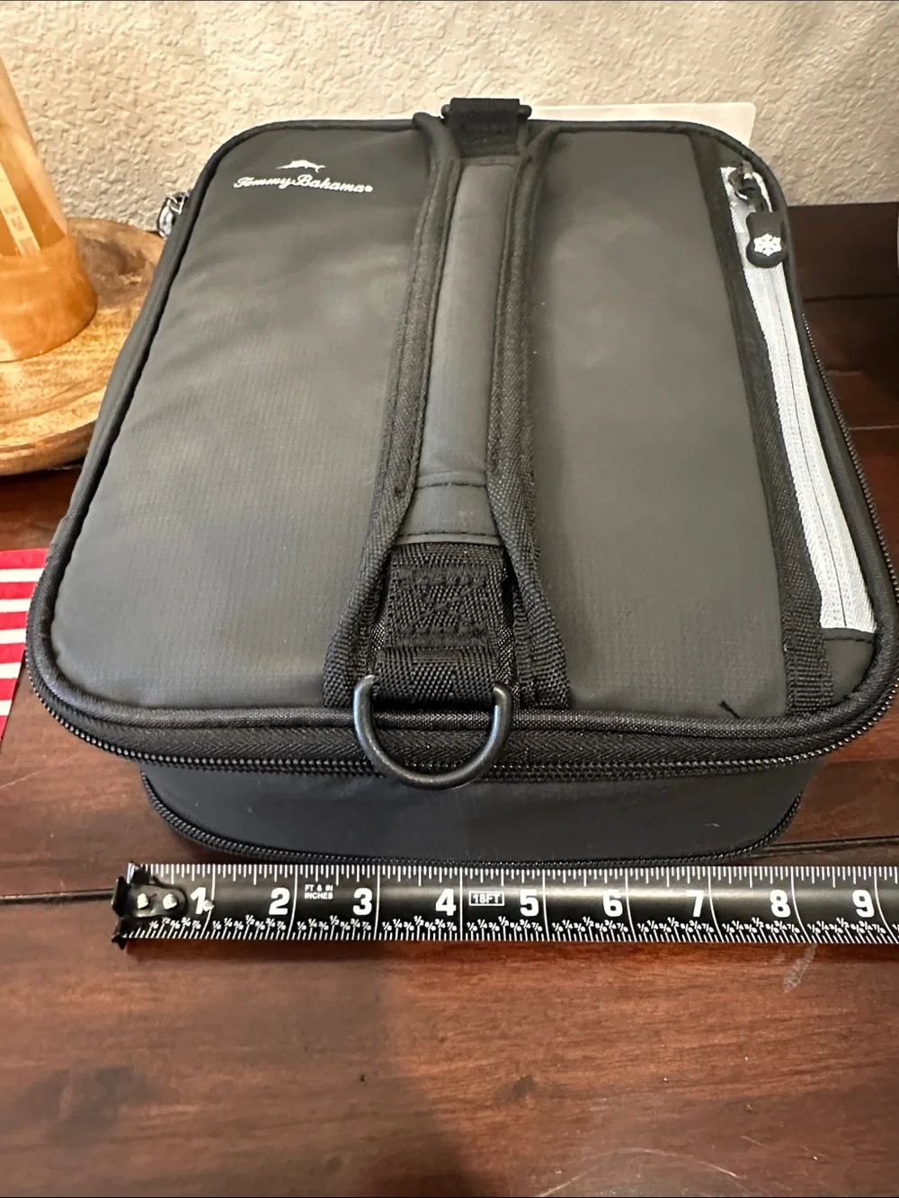 Tommy Bahama Black and Gray Insulated Lunch Cooler